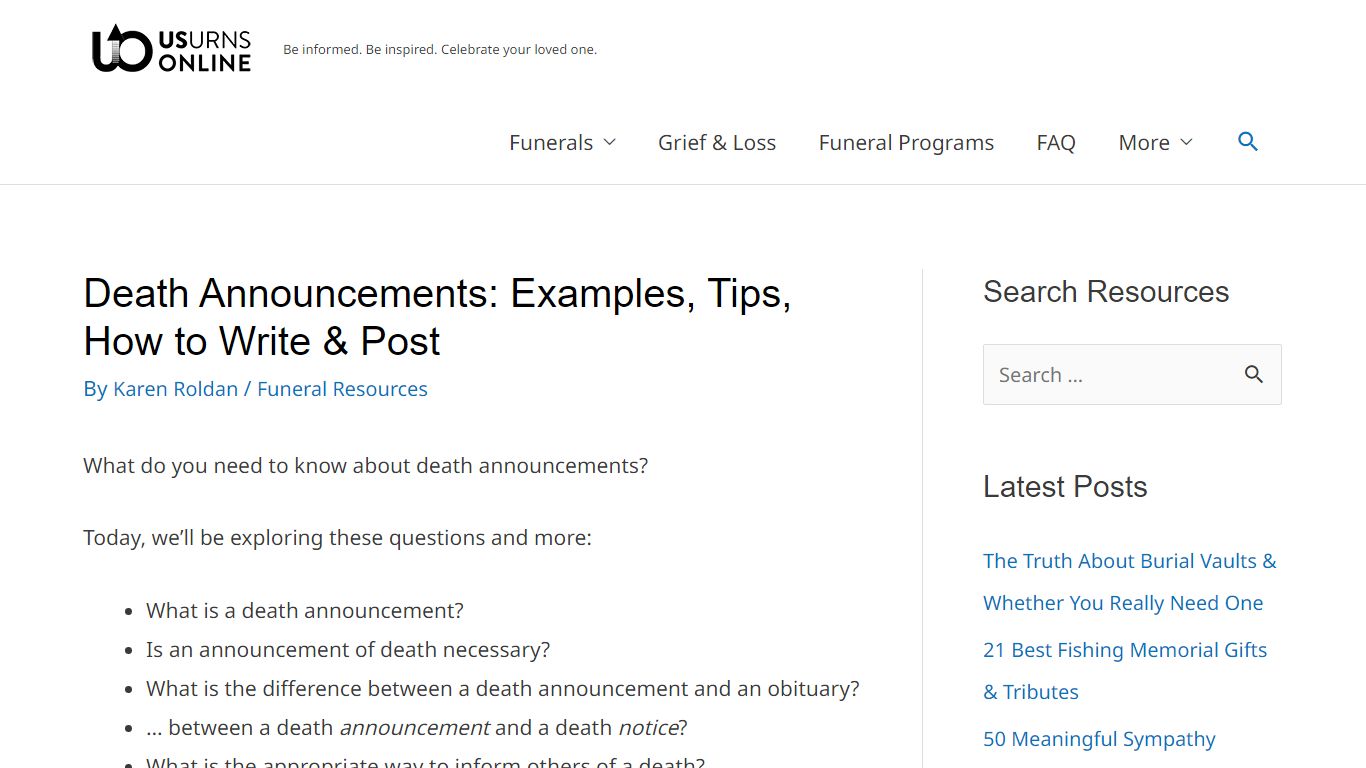 Death Announcements: Examples, Tips, How to Write & Post